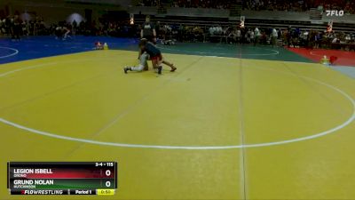 115 lbs Semifinal - Legion Isbell, Orono vs Grund Nolan, Hutchinson