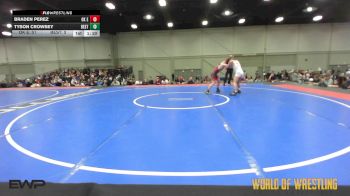 125 lbs Rr Rnd 2 - Braden Perez, OK Elite 14U 1 vs Tyson Crowsey, Best Trained 14U 2