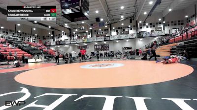 110 lbs Final - Kambrie Woodall, Sperry HS Girls vs Sinclair Reece, Broken Arrow JH Girls