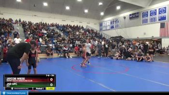 70 lbs 1st Place Match - Jaycob Wiese, Hemet Youth Wrestling Club vs Jad Ufc, UFC