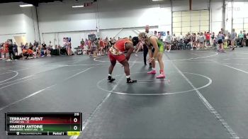 215 lbs Round 3 (8 Team) - Hakeem Antoine, Warhawks Wrestling vs Terrance Avent, Myland WA