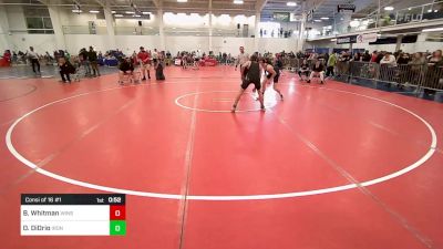 130 lbs Consi Of 16 #1 - Bryce Whitman, Winslow ME vs Owen DiOrio, Iron Faith WC