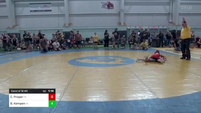 75-J lbs Consi Of 16 #2 - Cole Proper, PA vs Brody Kempen, WI