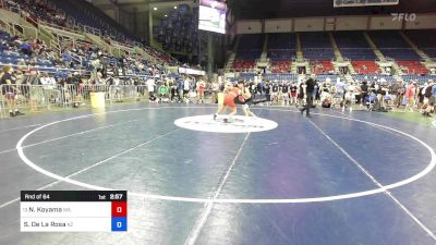 126 lbs Rnd Of 64 - Noah Koyama, WA vs Seferino De La Rosa, AZ