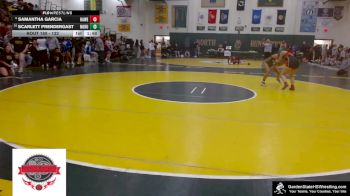 132 lbs Cons. Semi - Scarlett Prendergast, North Hunterdon vs Samantha Garcia, Hamilton West