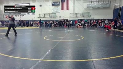 165 lbs Quarterfinal - Jack DeGrofft, Pendleton vs Anthony Ramirez, Centennial