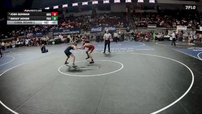 D 2 106 lbs Cons. Round 2 - Josh Guhman, Archbishop Rummel vs Brody Hover, Prairieville