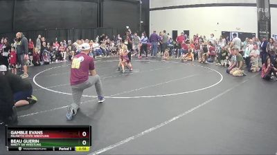 41 lbs Cons. Round 2 - Gamble Evans, Palmetto State Wrestling vs Beau Guerin, Ninety Six Wrestling