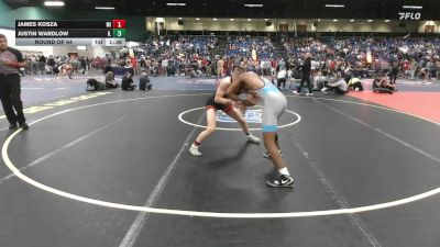 157 lbs Round Of 64 - James Kosza, MI vs Justin Wardlow, IL