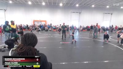 45 lbs Semifinal - Masai Oliver, Summerville Takedown vs Barnes Richardson, Coastal Elite Wrestling