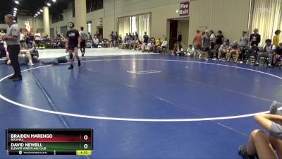 126 lbs Cons. Round 2 - Braiden Marengo, B.R.A.W.L vs David Newell, Elevate Wrestling Club