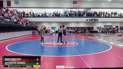 132 lbs 2nd Wrestleback (16 Team) - Egan Hadelman, St Francis School vs Keymontae Sanders, Dublin