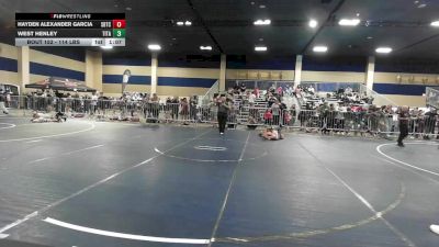 114 lbs Quarterfinal - Hayden Alexander Garcia, Sbtc Lv vs West Henley, Titan Mercury WC