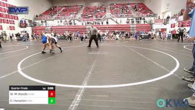 64 lbs Quarterfinal - William Moore-Woods, Division Bell Wrestling vs Dustin Hampton, Noble Takedown Club