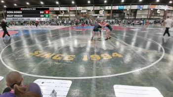 138 lbs Quarterfinal - Dora Bonen, Mobridge AAU Wrestling vs Kiley Vinson, Central Florida Wrestling