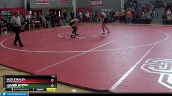 125 lbs Finals (2 Team) - Colton Weimer, Adrian College vs Jack Stanley, Mount Union