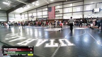 130 lbs Champ. Round 2 - Till Stafford, Champions Wrestling Club vs Riley Horrocks, North Sanpete Hawk Wrestling