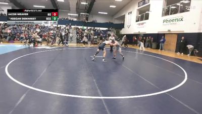 165 lbs Quarterfinal - Keegan Demarest, Messiah vs Jacob Weaver, Misericordia