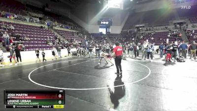 105 lbs Cons. Round 1 - Legend Urban, Black Fox Wrestling Academy vs Josh Martin, Betterman Elite Wrestling