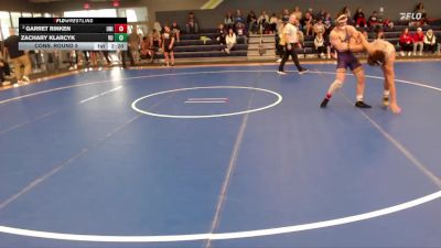 133 lbs Cons. Round 5 - Zachary Klarcyk, Vanguard vs Garret Rinken, Northern Iowa