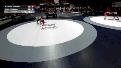 130 lbs Isabella Sermana, LAWA - Los Angles Wrestling Association vs Ruby Figueroa, SAWA - Sacramento Area Wrestling Association