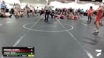 80 lbs Round 2 (4 Team) - Brennen Veverka, U2 Upstate Uprising Blue vs Freddy Smith, U2 Upstate Uprising Red