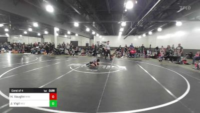 50 lbs Consi Of 4 - Hunter Vaughn, Mini Avengers vs Joaquin Vigil, WLV Junior Wrestling