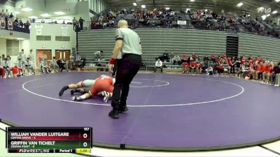 157 lbs Semis & 1st Wrestleback (8 Team) - William Vander Luitgaren, Center Grove vs Griffin Van Tichelt, Crown Point