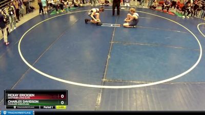 110 lbs Cons. Semi - McKay Ericksen, Southern Utah Elite vs Charles Davidson, Cougars Wrestling