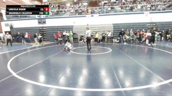 72 lbs Cons. Round 3 - Lincoln Shaw, Small Town Grims vs Deangelo Celedon, Fighting Squirrels Wrestling Club