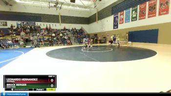 144 lbs Champ. Round 1 - Leonardo Hernandez, Granger vs Brock Berger, Deer Park