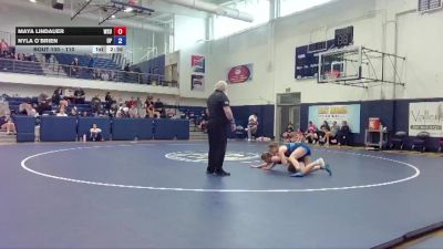 110 lbs Cons. Semi - Maya Lindauer, Washington State University vs Nyla O`Brien, University Of Providence