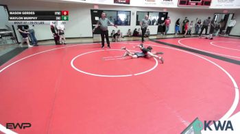 70-75 lbs Rr Rnd 4 - Mason Gerdes, Verdigris Youth Wrestling vs Waylon Murphy, Salina Wrestling Club