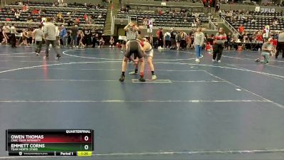 112 lbs Quarterfinal - Owen Thomas, CIWC Team Intensity vs Emmett Corns, TEAM NORTH STARS