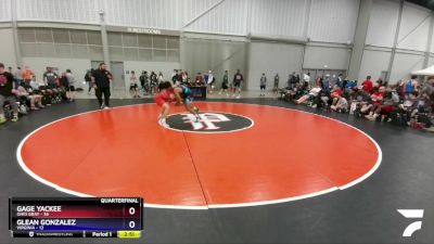 195 lbs Quarters & 1st Wb (16 Team) - Gage Yackee, Ohio Gray vs Glean Gonzalez, Virginia