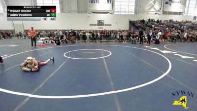 74 lbs Cons. Round 2 - Jonny Feinberg, HF-L Wrestling vs Wesley Rokjer, Shaker Youth Wrestling