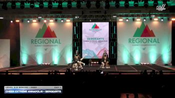 Cheer Extreme Annapolis - Sergeants [2026 L2.2 Senior - PREP Day 1] 2026 The Northeast Regional Summit