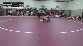 125-136 lbs 1st Place Match - Cecelia Morris, Independence Girls vs Kenzi Pisarik, Mount Vernon Girls