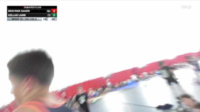 131-132 A Round 2 - Kellan Lamb, Illinois Top Dawgs vs Brayden Sauer, FZ Wrestling Club