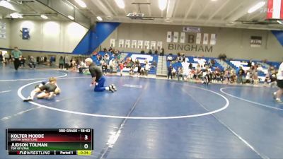 58-62 lbs Round 2 - Kolter Modde, Uintah Wrestling vs Judson Tolman, Top Of Utah