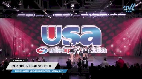 Chandler High School - Varsity Song/Pom Intermediate -- Medium (8-11) [2023 Varsity Song/Pom Intermediate -- Medium (8-11) Day 2] 2023 USA Spirit & Junior Nationals/Collegiate Championships