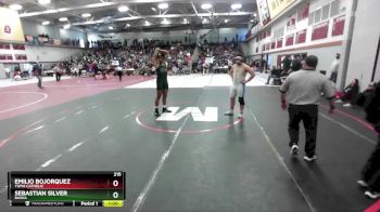 215 lbs Cons. Round 3 - Emilio Bojorquez, Yuma Catholic vs Sebastian Silver, Basha