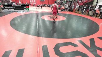 157 lbs Champ. Round 2 - Ethan Harvey, New Lenox (LINCOLN-WAY CENTRAL) vs Diego Segura, BOLINGBROOK
