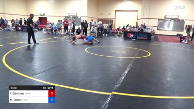 65 kg Rnd Of 128 - Yael Sanchez, Brawley Union High School Wrestling vs Matthew Dimen, Middletown Youth Wrestling Club