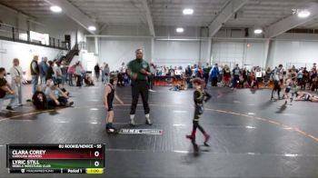 55 lbs Quarterfinal - Lyric Still, Rebels Wrestling Club vs Clara Corey, Carolina Reapers