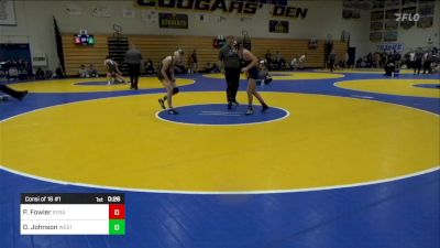 116 lbs Consi Of 16 #1 - Perry Fowler, Syracuse (UT) vs Darion Johnson, West Linn (OR)