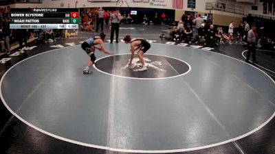 127 lbs Quarterfinal - Noah Patton, Washington Hs vs Bowen Blystone, Indiana Area Hs