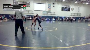 110 lbs Cons. Round 2 - Paisley Gregg, Glencoe vs Emily Brown, Woodburn