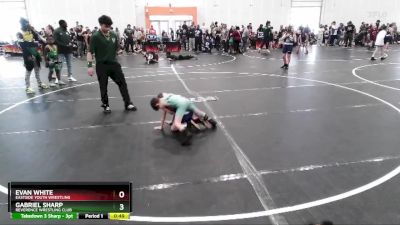 45 lbs Cons. Semi - Gabriel Sharp, Reverence Wrestling Club vs Evan White, Eastside Youth Wrestling