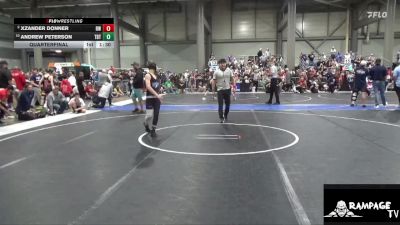 105 lbs Quarterfinal - Andrew Peterson, Topeka Blue Thunder vs Xzander Donner, Russell WC